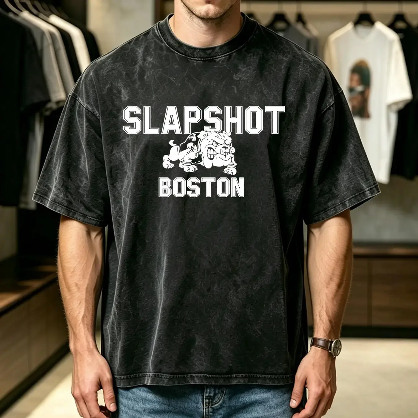 washed T Shirt Vintage SLAPSHOT band tee hardcore punk long or short sleeves vintage Washed Soft Top For Everyday Wear