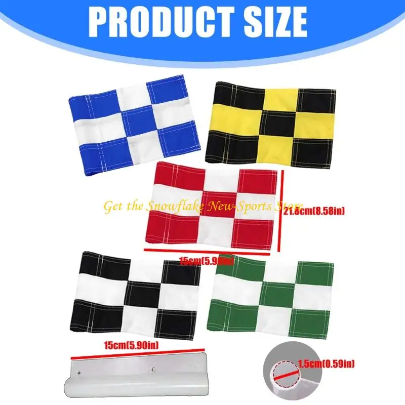 E56D المتانة الجولف المقاومة للدمع العلم الأخضر سهلة الإعدادات التدريبات عالية الوضوح مساعدة لظروف مختلفة #6