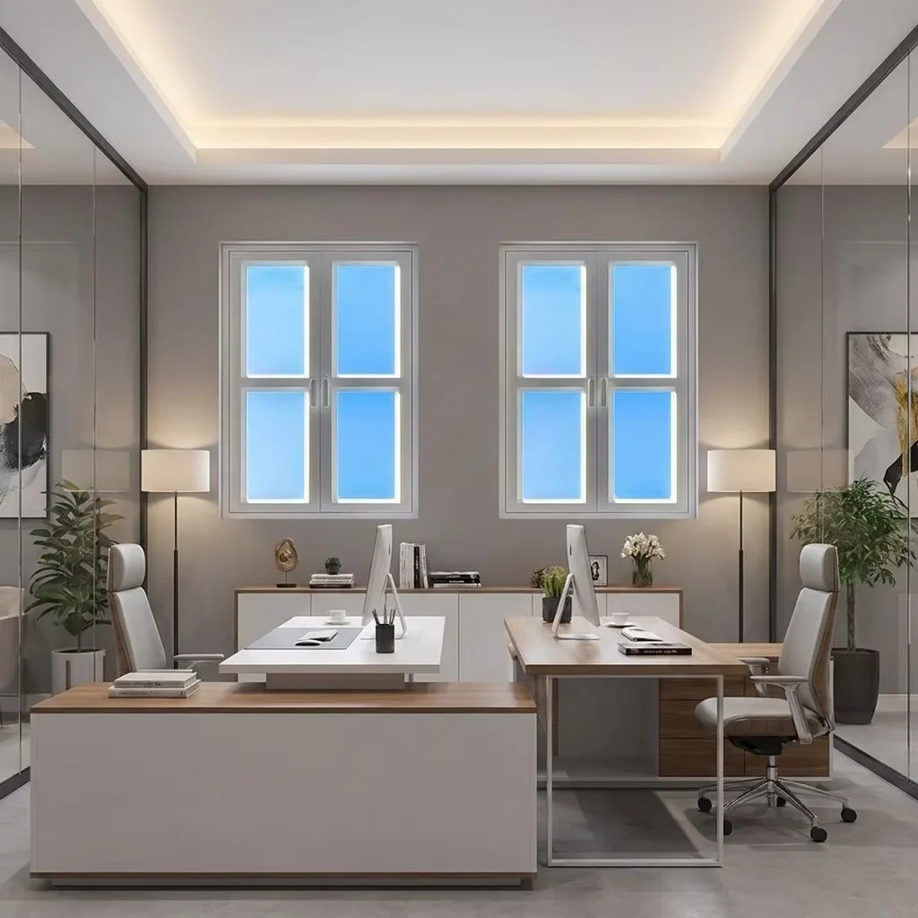 Hot Sale Ultra-Thin Blue Sky Artificial Skylight Scattering Simulated Sunlight Tuya Smart Recessed LED Panel for Living Room