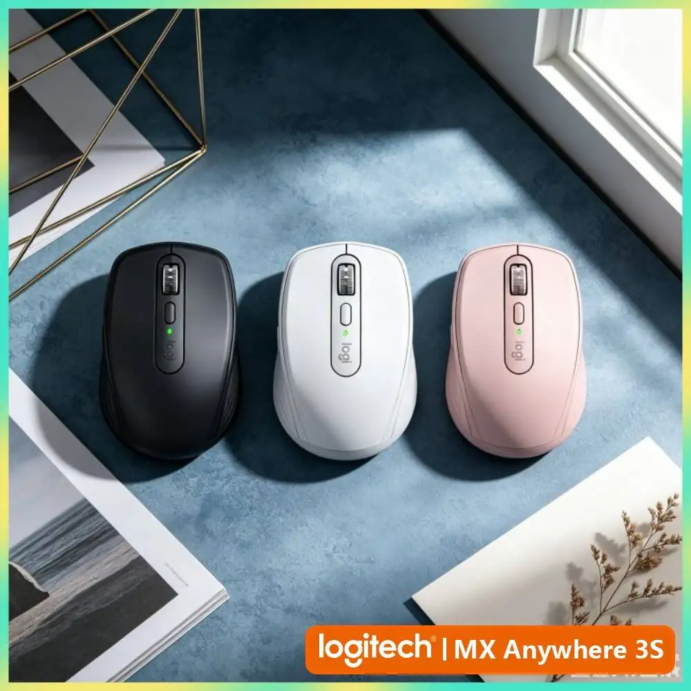 Productivity MX Anywhere 3S - 8K DPI, MagSpeed Wheel, 3-Device Connect, Perfect for Fitness Marketing Plan & Daily Task