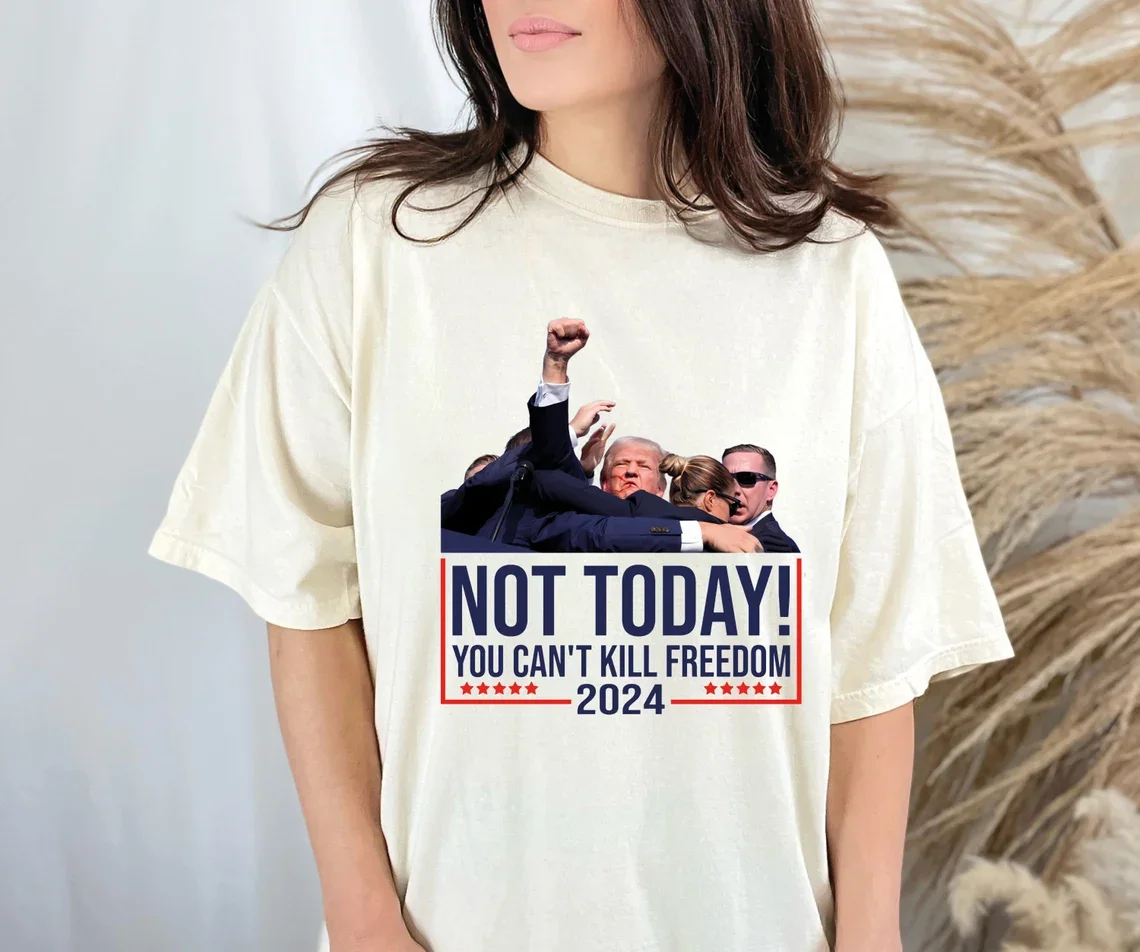 Trump Assassination Shirt, Fight Trump Shirt, Donald Trump Shooting Tee, Never Surrender Tee, Republican, Make America Great