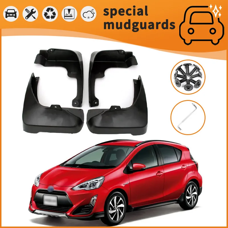 For 96-17 Toyota Ipsum Aqua models Mudguards Fender Mudflaps Front Rear Flares Splash Guards Cover Car Accessorie