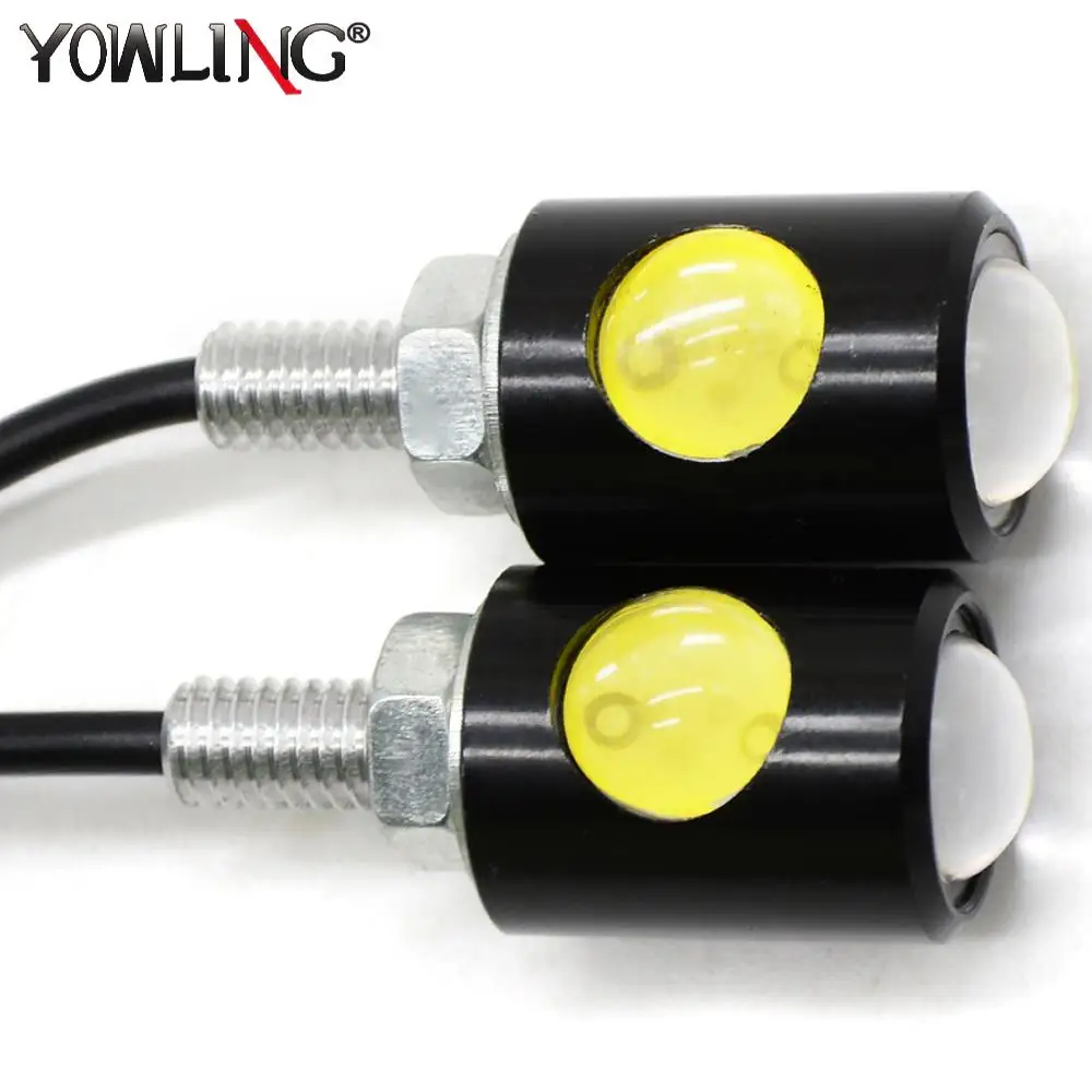 

2 pcs Motorcycle Turn Signals Light LED Lights Indicators Flasher White light Blinker for yamaha honda kawasaki suzuki motocross