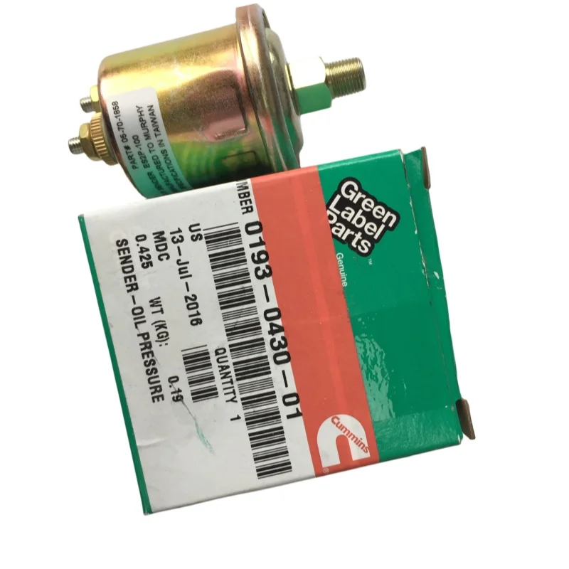 커민스 정품 기계 엔진 부품 엔진 0193-0430 커민스 오일 압력 센서