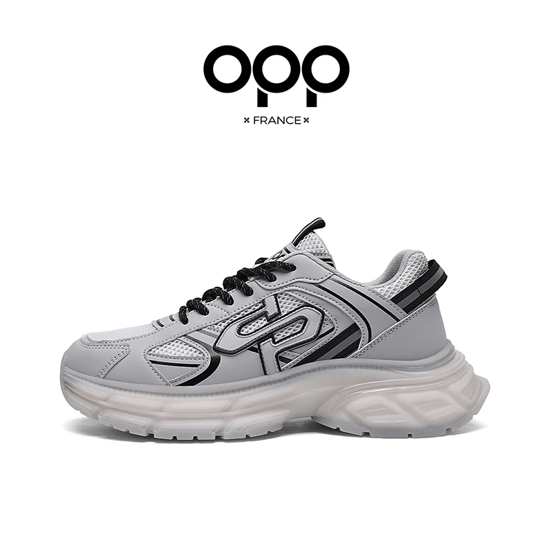 OPP Men's New air summer Shoes Flats With Running Blance Genuine Leather Lace-up Sports 550 daddy Shoes Footwear Sneakers view 4