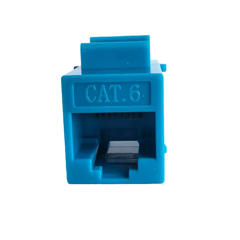 Cat6 Keystone Jack RJ45 Female Connector Blue CAT.6 LAN Ethernet Module Adapter Plug For 10GB Network Extension Socket