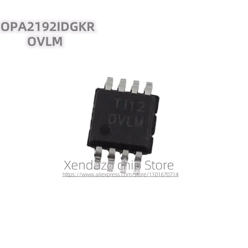 5pcs/lot OPA2192IDGKR OPA2192 Silk screen printing OVLM MSOP-8 package Precision amplifier chip