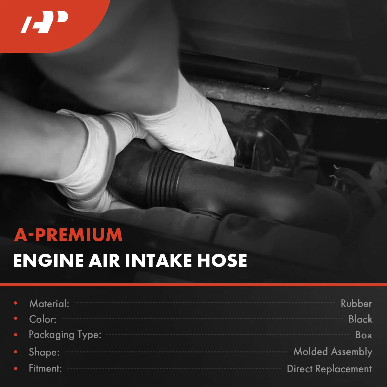 A-Premium Engine Air Intake Hose for Honda Civic 2006-2011 1.8L Resonator To Air Cleaner