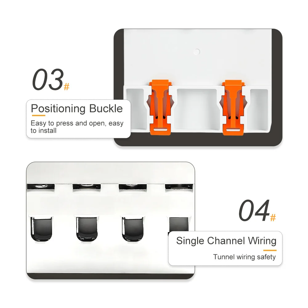 DIY GO 4-Poliger eWeLink Ferngesteuerter Intelligenter Relaisschalter 63A WiFi Intelligenter Leistungsschalter Trennt Leiter & Neutralleiter Verzögerungstimer – Detail 4