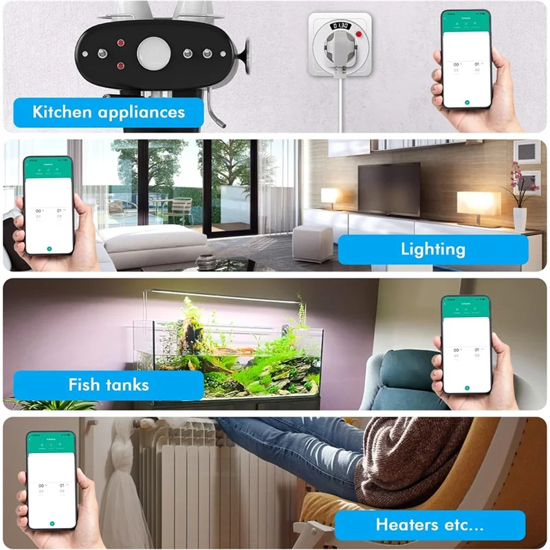 ABKO-Wifi Smart Plug 16A Presa UE Protezione per bambini Protezione contro le sovratensioni Temporizzazione domestica Controllo APP Prese Smart Life SPINA UE