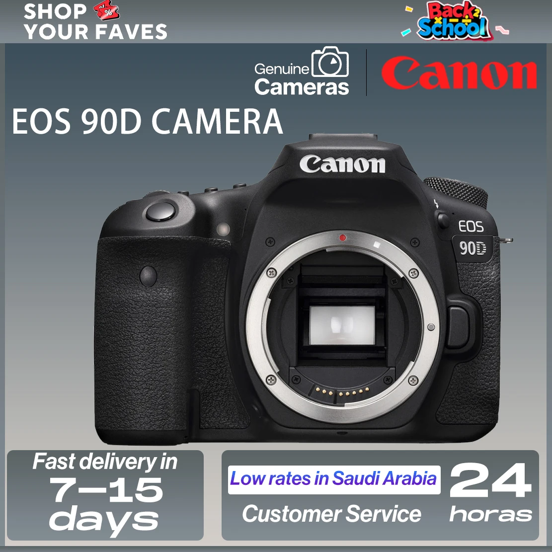كاميرا Canon EOS 90D DSLR APS-C الرقمية المدمجة عالية البكسل Fotografica كاميرا احترافية مع عدسة EF-S 18-135mm IS STM