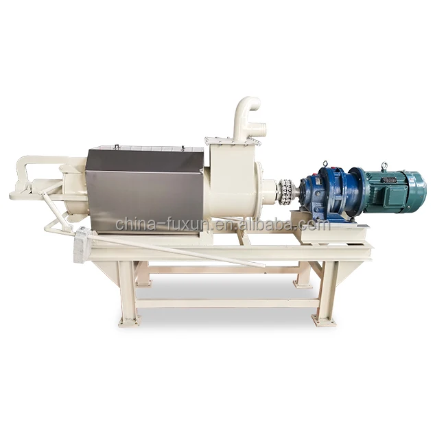 Cow Dung Dewatering Machine Manure Dry and Wet Separator Solid Liquid Screw Extrusion Separator