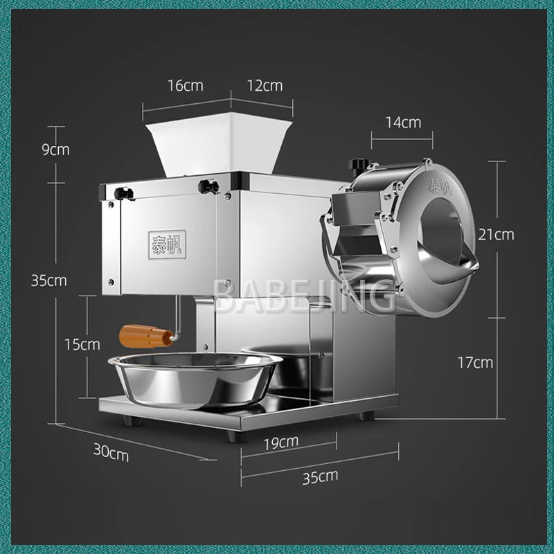 Commercial Meat Slicer Electric Meat Shredder Stainless Steel Fresh Meat Processing Equipment