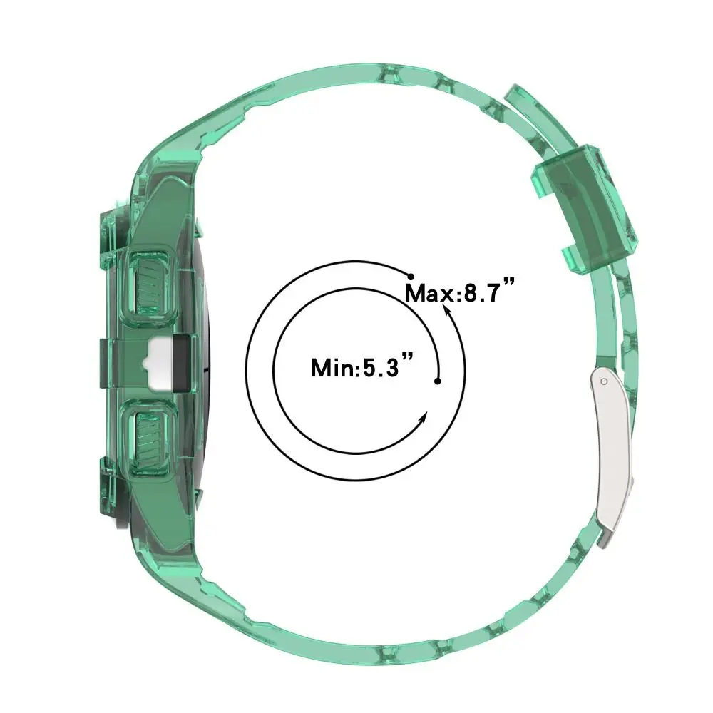 Bracelet de montre en TPU réglable pour Samsung Galaxy Watch, boîtier de montre de prévention des chutes, style sportif, 6mm, 5/4mm, 44mm