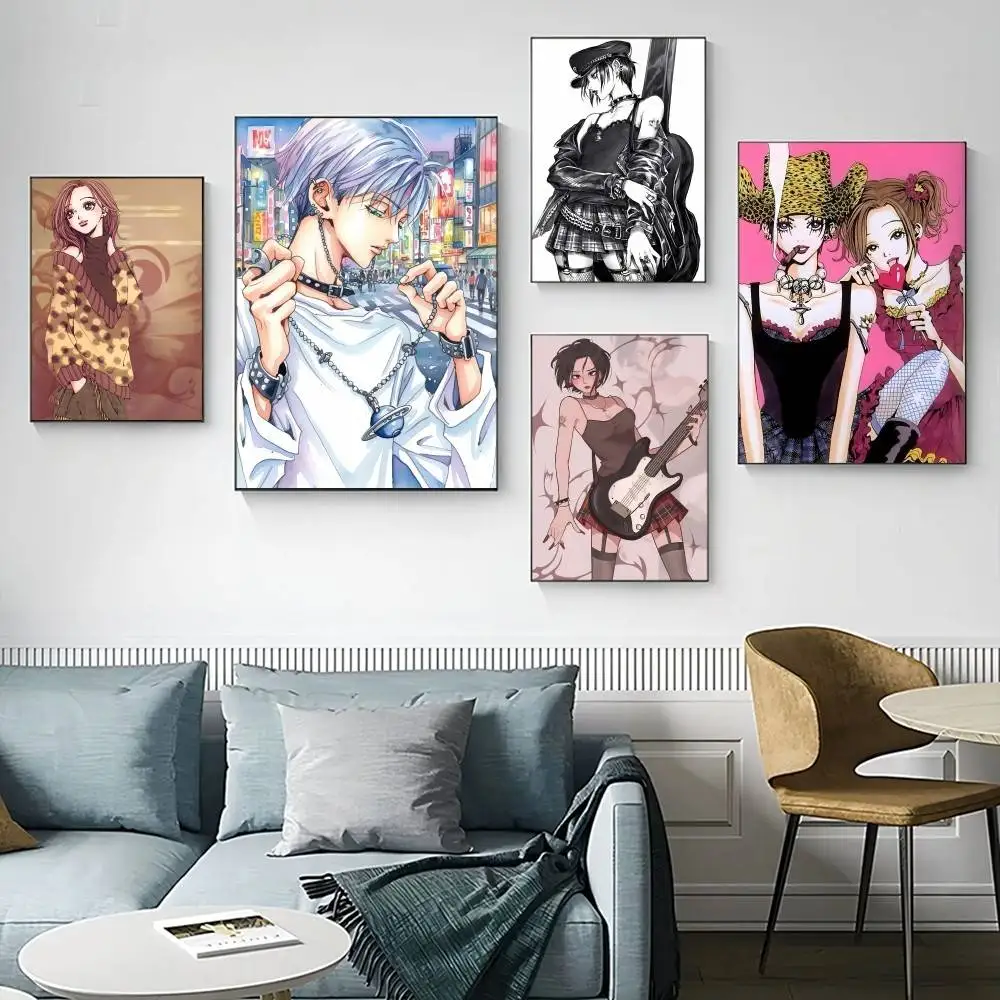 

Shoujo N-NaNa Comics Poster Fancy Wall Sticker for Living room bar retro decorative painting room