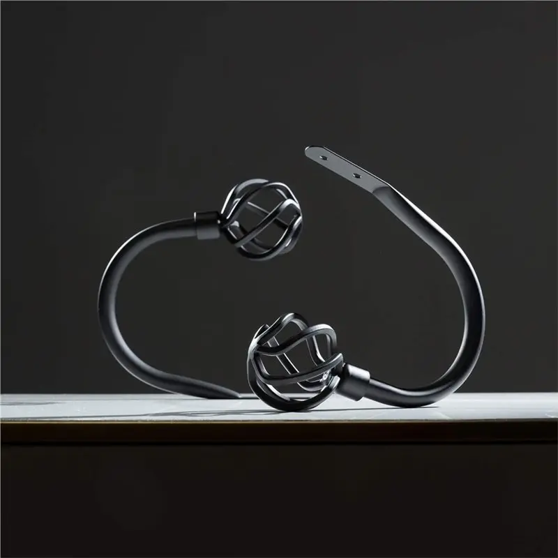 YANA50I Simple U-Shaped Decorative Head, 1 Set/2 Pcs Curtain Hook, Wall Hook, Commonly Used In Home, Simple And Elegant
