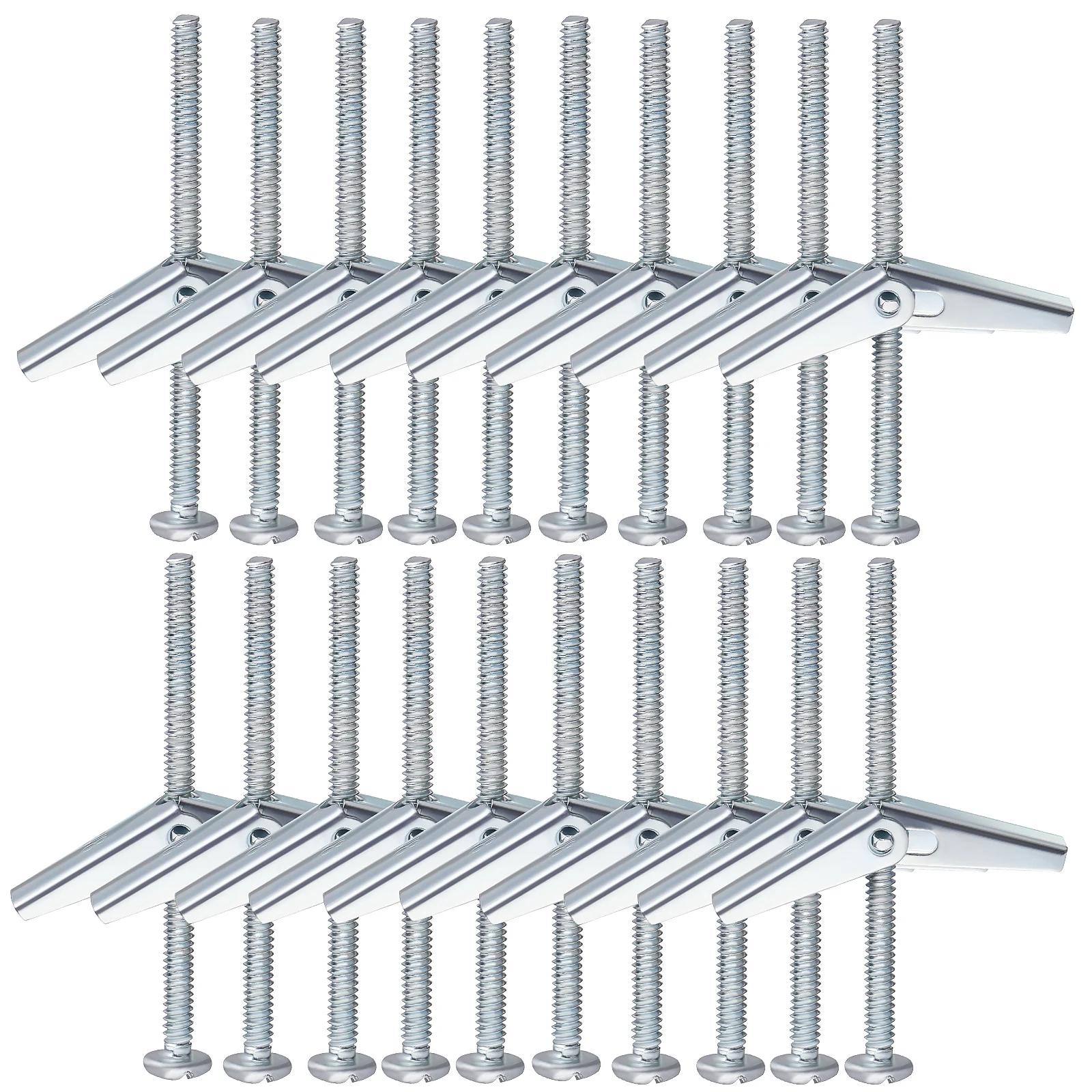 

20 Sets Nut Screw Combo Hardware Thread Inserts Metal Bolts Portable Nut Assortment Use