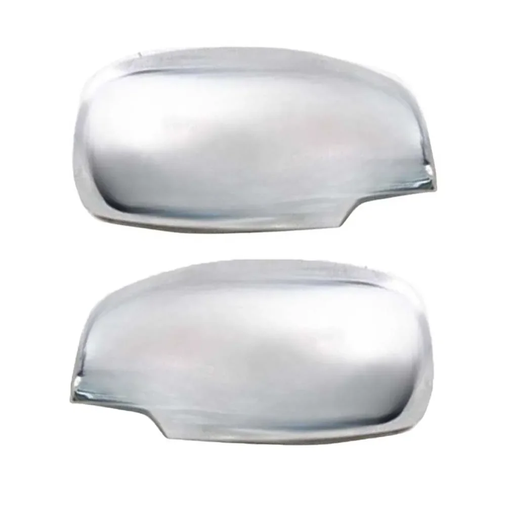 الغطاء الواقي غطاء مرآة الباب لسوزوكي سويفت 2003-2010 ألياف الكربون كروم الفضة اكسسوارات السيارات أعواد تزيين #5