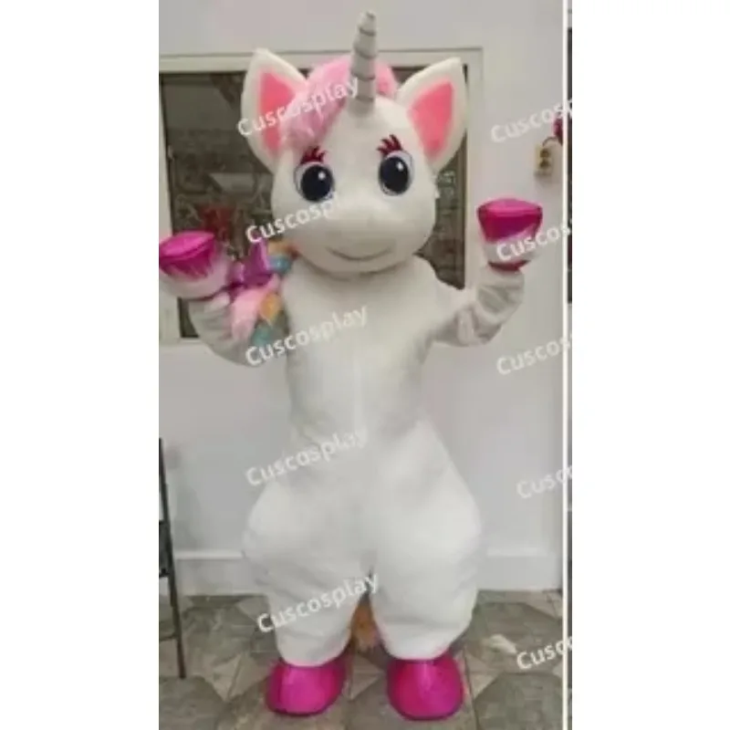 

Christmas Unicorn Mascot Costume Horse Mascot Costume Parade Quality Birthdays For Adult Animal Christmas Party Costumes