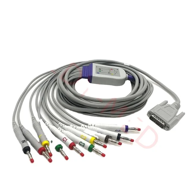 

Hot Sale Medical 10 Lead Banana Cable Compatible With Nihon Kohden