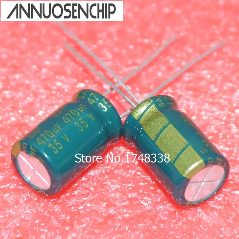 

35V 470UF power high-frequency Capacitor 10*17mm 470uf 35V electrolytic (50pcs) Free shipping