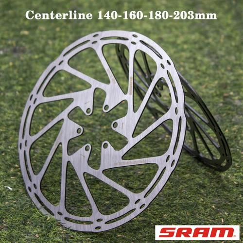 Rotor de freno de bicicleta SRAM, línea central de 140mm, 160mm, 180mm, 203mm, disco de freno hidráulico de acero inoxidable para piezas de bicicleta de carretera MTB, 2 uds.