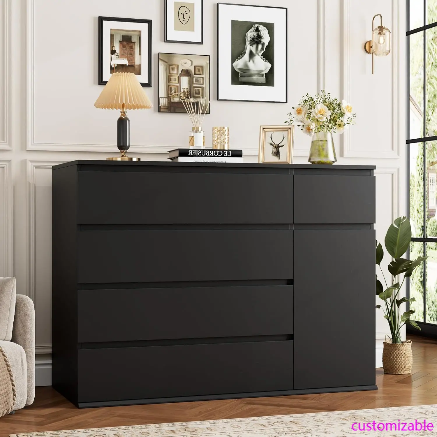 5 Drawer Dresser, B…