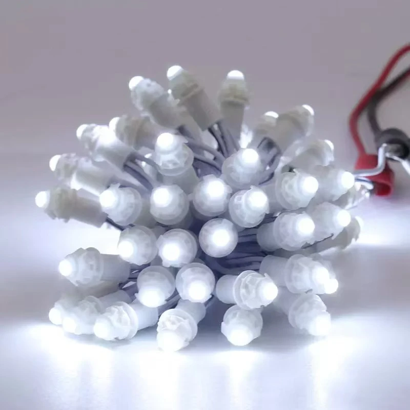 High Quality 50pcs DC12V 9MM LED Module Pixel Lights Single Color Red/Green/Blue/Yellow/White/WarmWhite Signboard Display Lamp