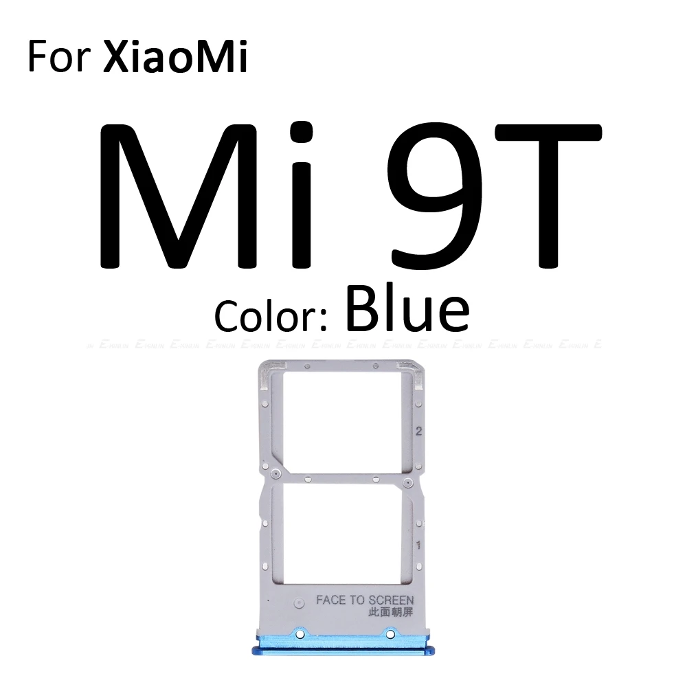 Sim Card Socket Slot Tray Reader Holder Connector Micro SD Adapter Container For XiaoMi Mi 9T 9 Lite SE Replacement Parts