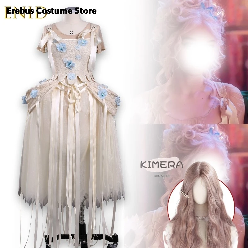 

Wedn Enid Esday Косплей Костюм Лолита Ремни Талия Плиссированные Подтяжки Женские Летние Лук Великолепные Элегантные Юбки Принцессы Для Девочек