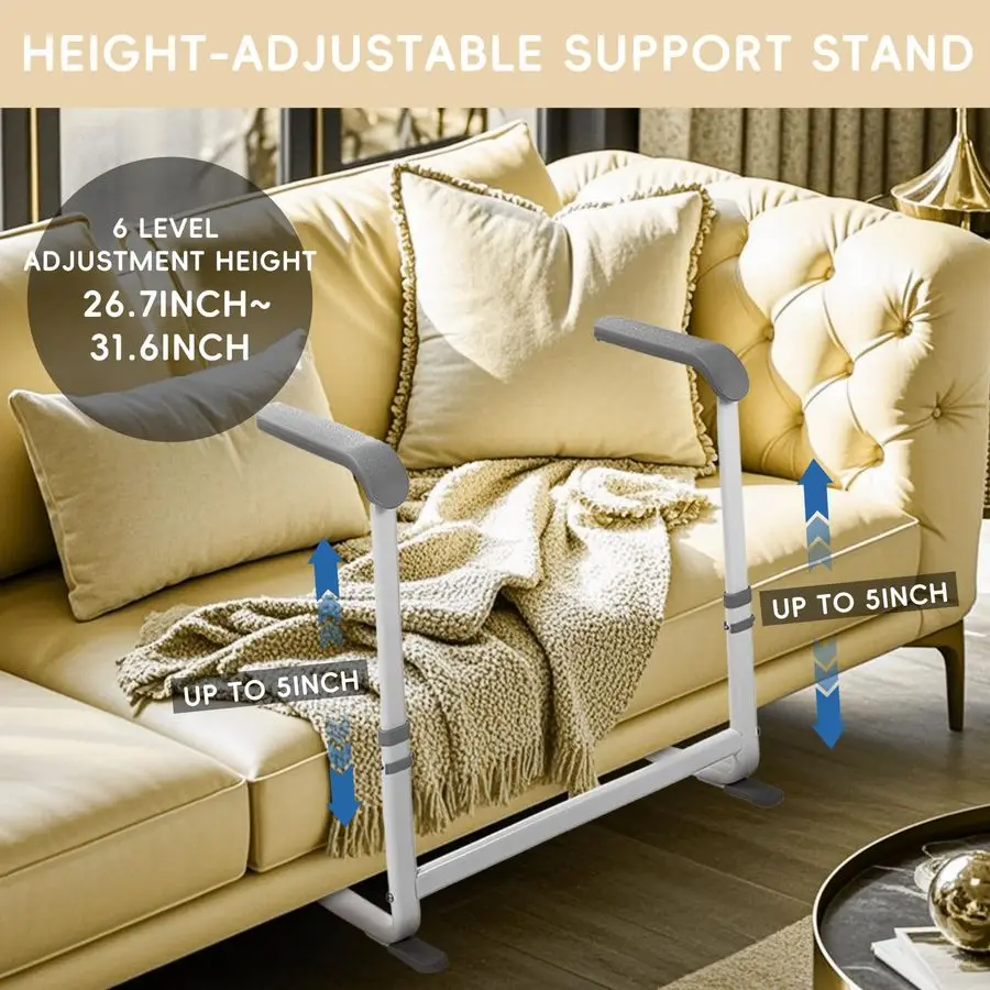 Stand Assist Aid for Elderly Chair Lift Assist Devices for Senior Sit to Stand 6 Level Adjustment Couch Rails for Adults Disable