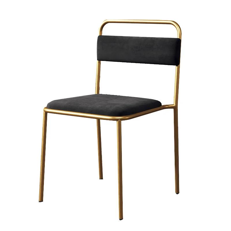 Wrought iron dining chair modern simple industrial style milk tea shop cafe restaurant chair