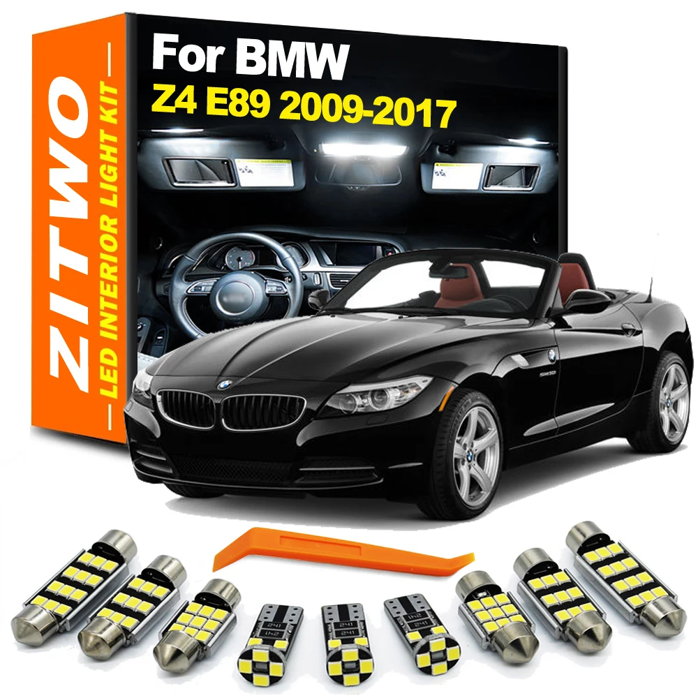 ZITWO 11Pcs Canbus LED Interior Light Kit For BMW Z4 E89 2009- 2013 2014 2015 2016 2017 Luggage Door Courtesy Bulb Accessories