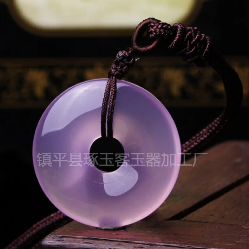 

, pink high ice peace , chalcedony jade pendant supply