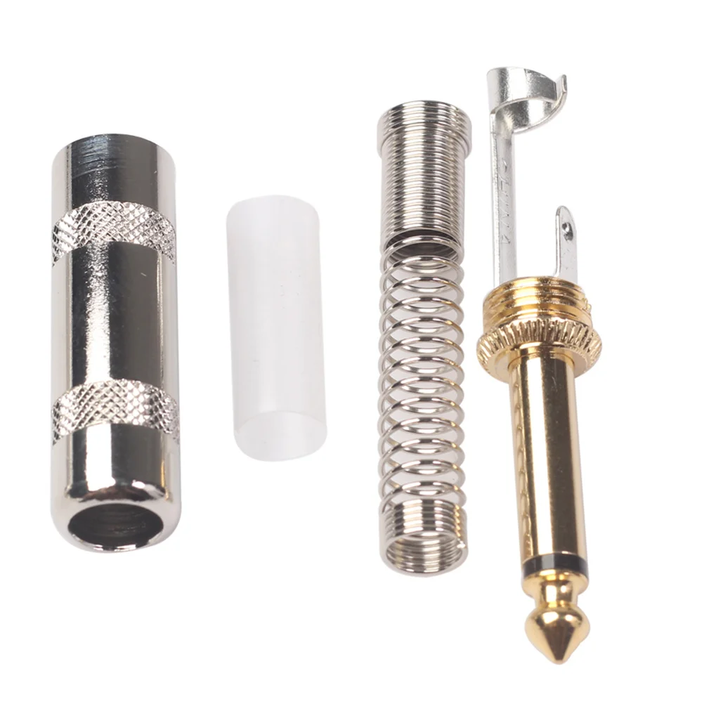 

5Pcs 6.35mm Guitar Effect Pedal Connector Pedal Coupler Cable Adapter Instrument Accessories for Electric Guitar Board