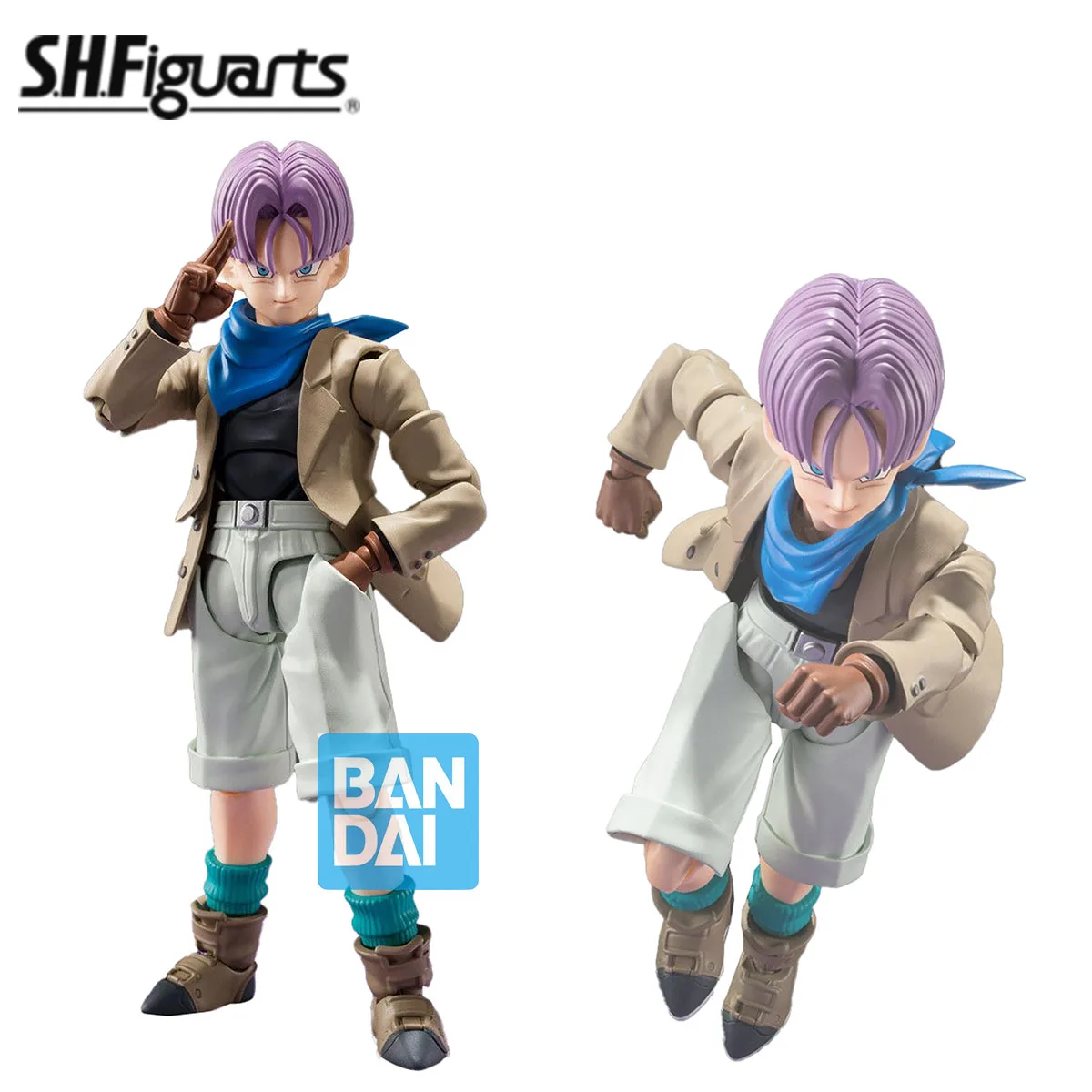 100% oryginał w magazynie Bandai Spirits S.H.Figuarts Dragon Ball GT Trunks Anime rysunek kolekcja figurek seria modeli zabawek