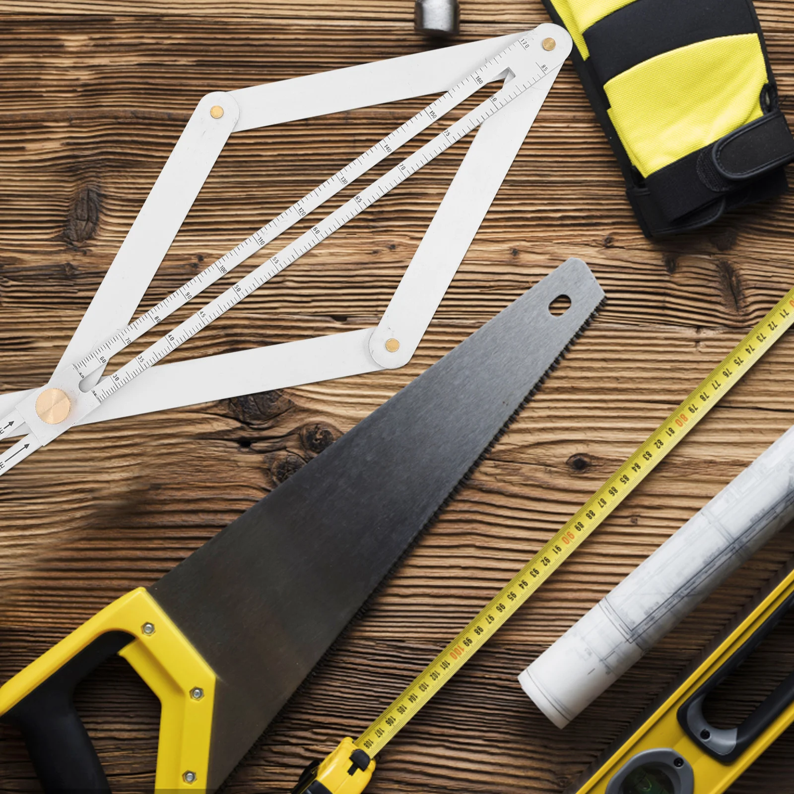 

Multifunctional Protractor Precision Ruler Carpenters Woodworking Measuring Tools Angle Measurer Miter Gauge