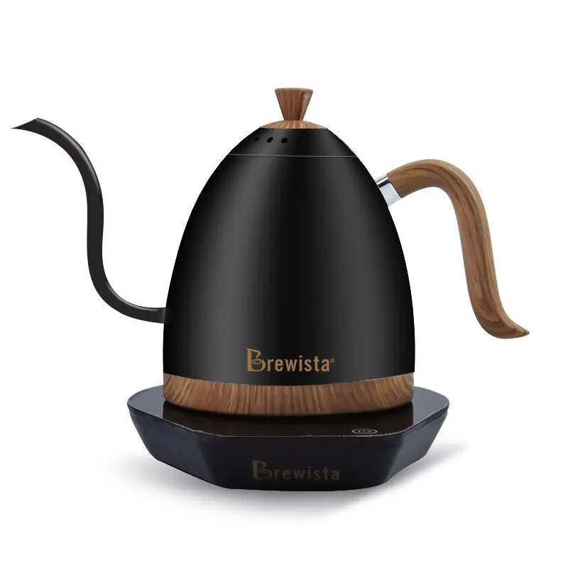 Brewista Artisan Coffee Kettle  Constant Temperature Control Base 220V 600ml 1L Gooseneck Spout White Green Black Water Brewer