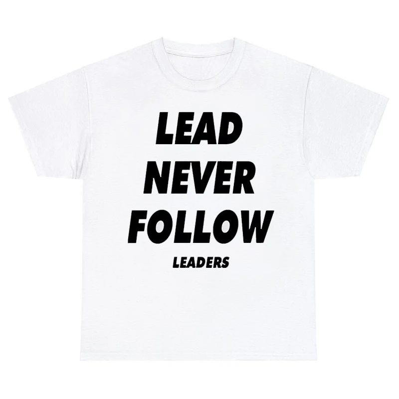 Chief Keef Lead Never Follow Leaders T Shirt Men Vintage T-shirts Daily Casual Short Sleeve T Shirts Streetwear