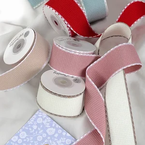 Koreanische Plaidseide -Band, Tweed -Stil, handgefertigter Lichtbogen, Blumenstraußpaket, handgefertigte Materialien, Kleidungszubehör, DIY 12 Hauptverkauf Tweed Tape - №2