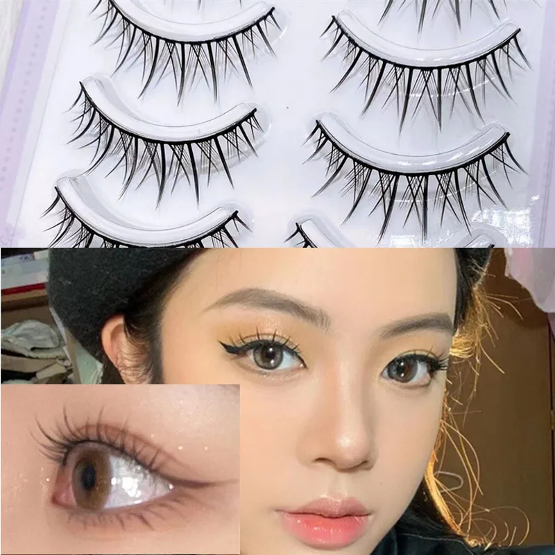 

New Natural False Eyelashes Cos Comic Eye Lashes Handmade Thick Curling Eyelash Makeup Beauty Tools