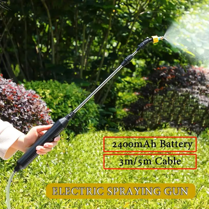 

Creative Portable Electric Spraying Rod Sprayer Gun Tree Home Garden Flower Watering Pesticide Spraying Outdoor Camp Car Washing