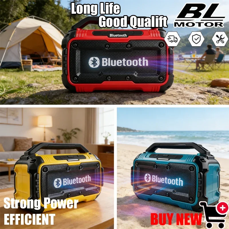 

For Milwaukee/Makita/Dewalt Battery Tool 3D Stereo Outdoor Speaker Cordless Bluetooth Subwoofer Loudspeaker Stereo Surround