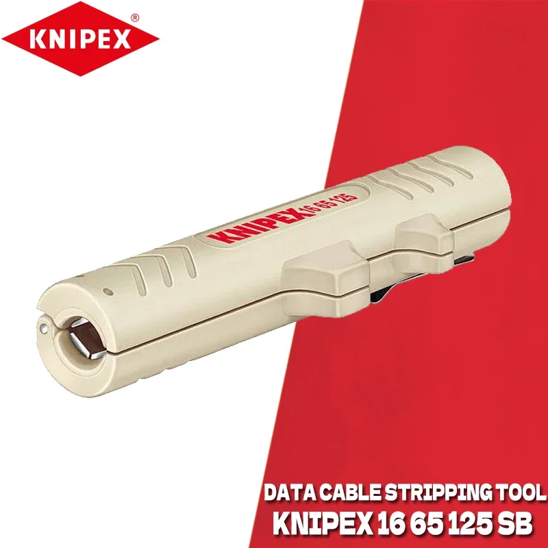 KNIPEX 16 65 125 SB Stripping Tool for Data Cable with Opening Spring and Locking Device for Data Cable knipex 1665125SB