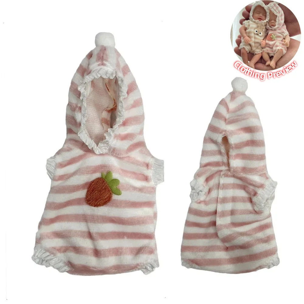 Clothes For Bebe Reborn Silicone Dolls 6 Inch Mini Palm Reborn Doll Clothes 4 Styles Lovely Bebe Skirt Christmas Outfits