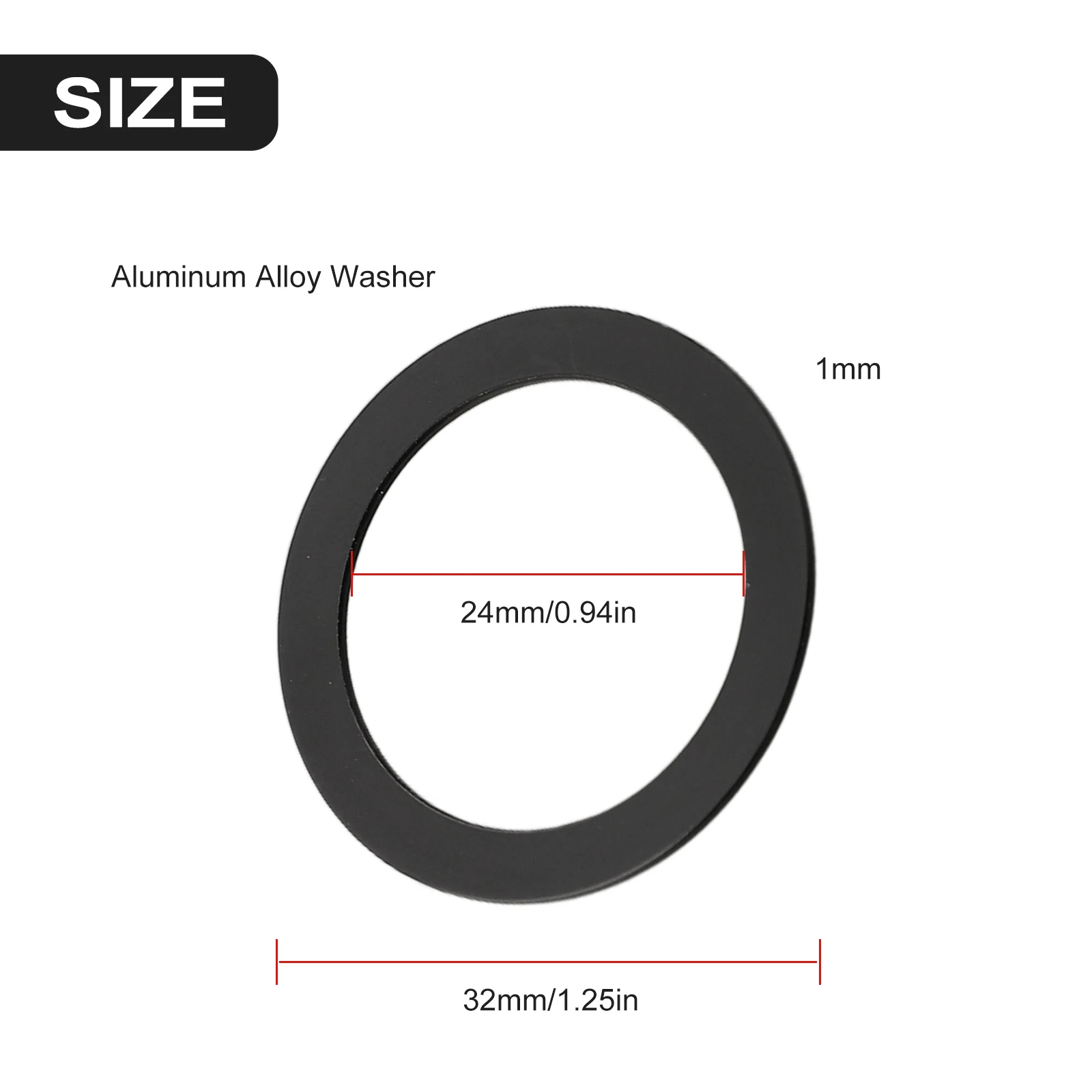 

2pcs Bike Washer Spacer Bicycle Bottom Bracket Axle Gasket Adap Ter For Shimano 24mm Aluminum Alloy Washers Cycling Parts