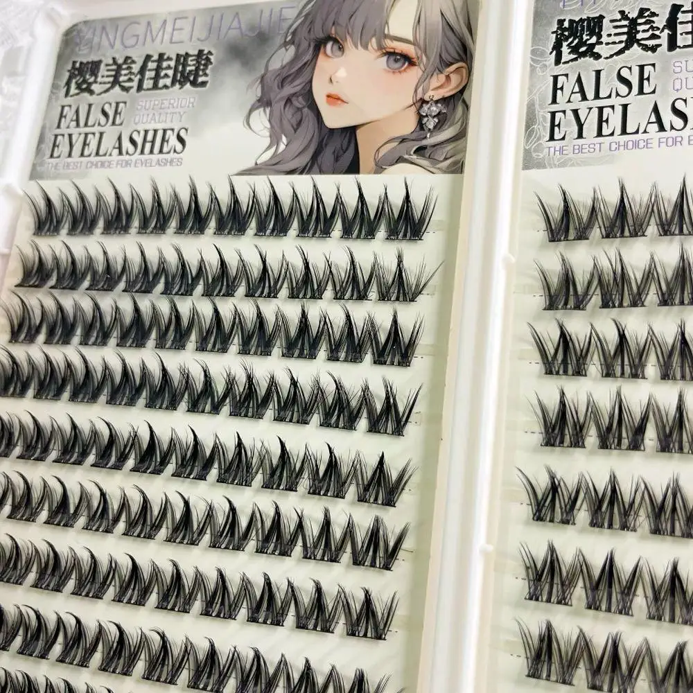 Faux-cils auto-adhésifs sans colle, grande capacité, œil de renard moelleux, Volume naturel, réutilisables, faciles à enlever