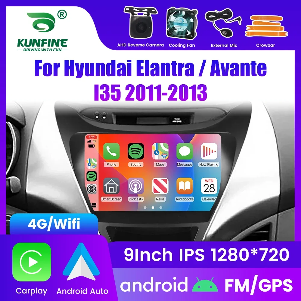 2Din Android Car Radio For Hyundai Elantra Avante I35 2011-2013 Multimedia Video Player GPS Navigation Stereo Audio Head Unit