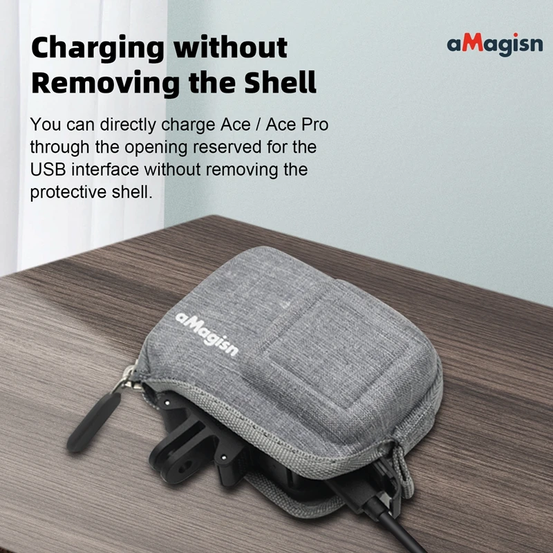 For Insta360 Ace/Ace Pro Single Camera Bag All-Inclusive Anti-scrach Half Open Protective Shell Box EVA Portable Travel Storage