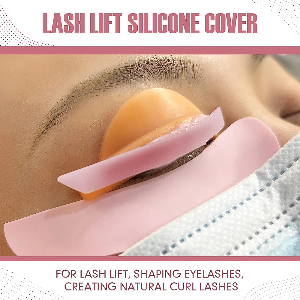 3 Pairs Lash Lift Pads Covers Tool Silicone Tape Eyelash Lift Rods Shields Lifting Eyelashes Curlers Roller Stripes Makeup Tools